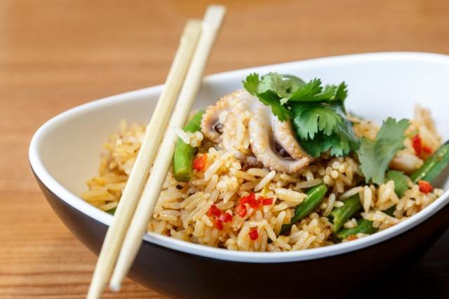 Как приготовить вкусный рис с морепродуктами по рецепту с фото Блюдо рис с морепродуктами