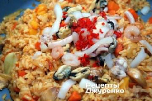 Рис с морепродуктами по-китайски - рецепт приготовления с фото Блюдо рис с морепродуктами